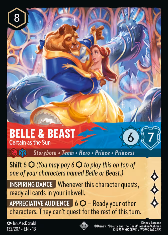 Belle & Beast - Certain as the Sun Lorcana card (132/207, Attack of the Vine!)