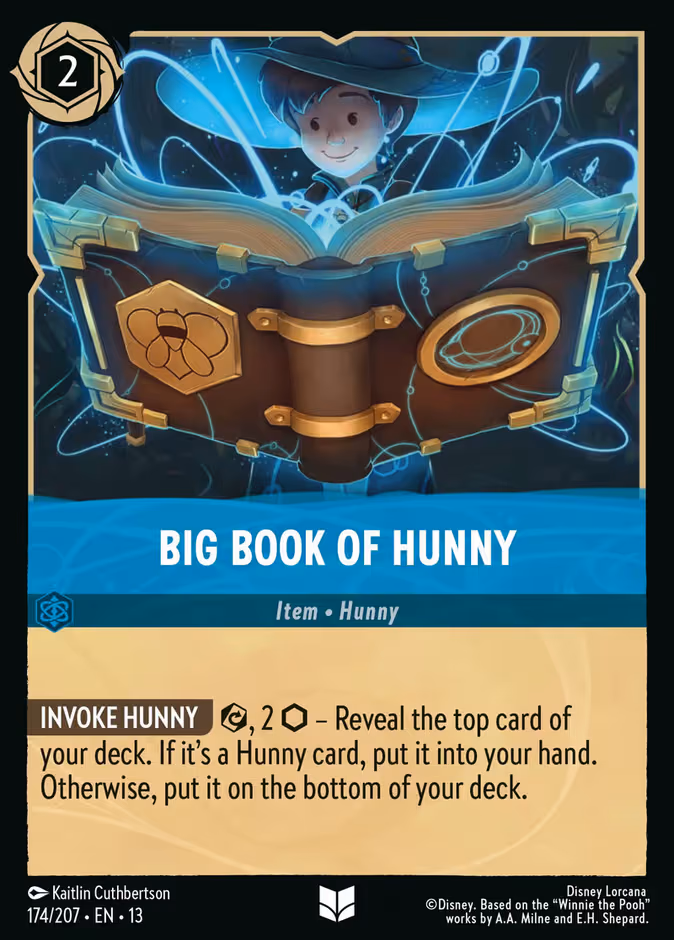 Big Book of Hunny Lorcana card (174/207, Attack of the Vine!)