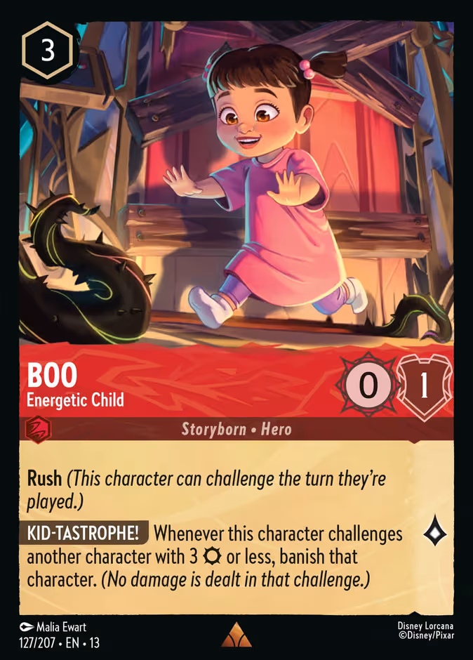 Boo - Energetic Child Lorcana card (127/207, Attack of the Vine!)