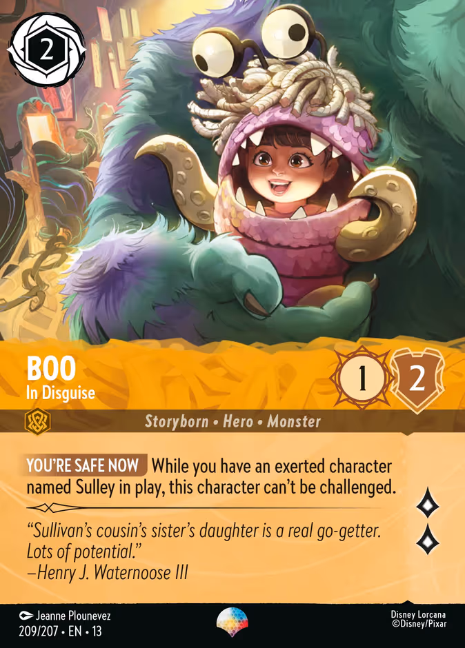 Boo - In Disguise Lorcana card (209/207, Attack of the Vine!)