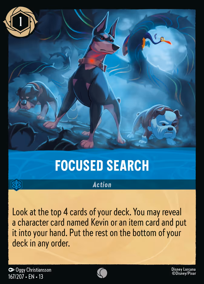 Focused Search Lorcana card (167/207, Attack of the Vine!)