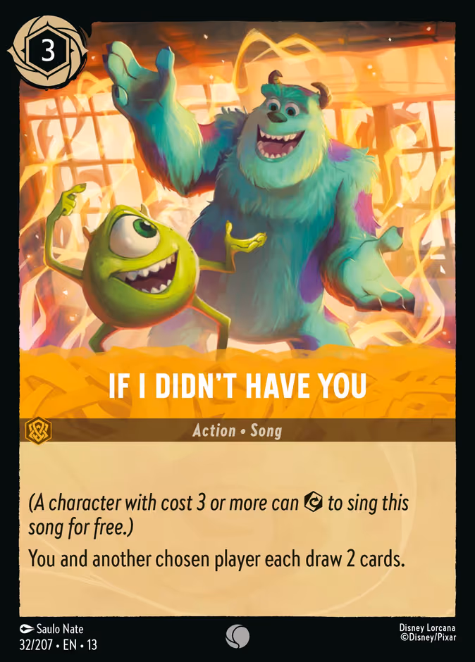 If I Didn't Have You Lorcana card (32/207, Attack of the Vine!)