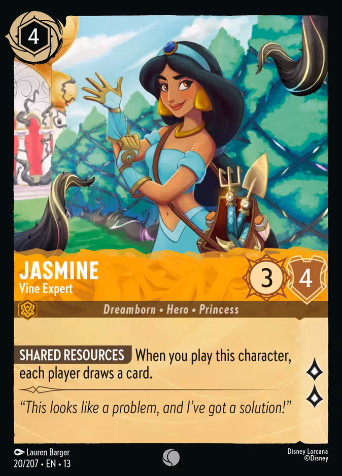 Jasmine - Vine Expert Lorcana card (20/207, Attack of the Vine!)