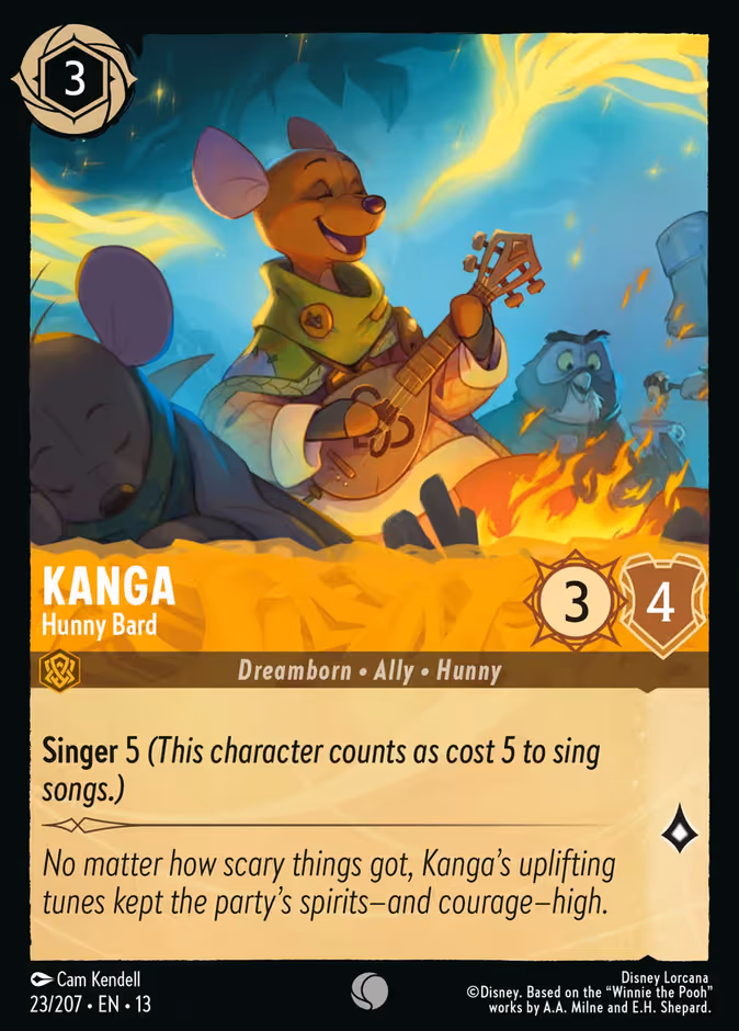Kanga - Hunny Bard Lorcana card (23/207, Attack of the Vine!)