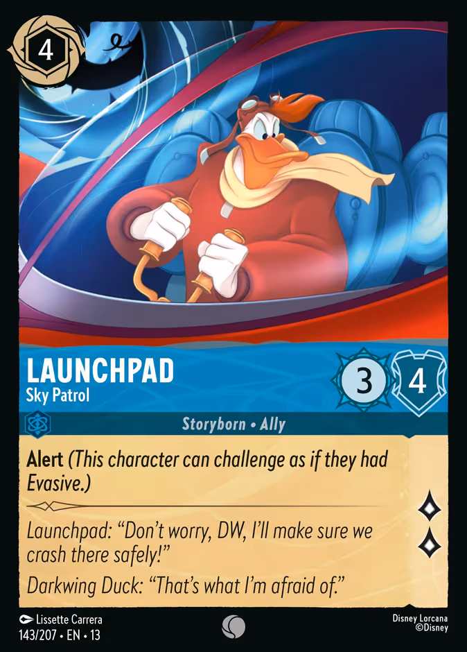 Launchpad - Sky Patrol Lorcana card (143/207, Attack of the Vine!)
