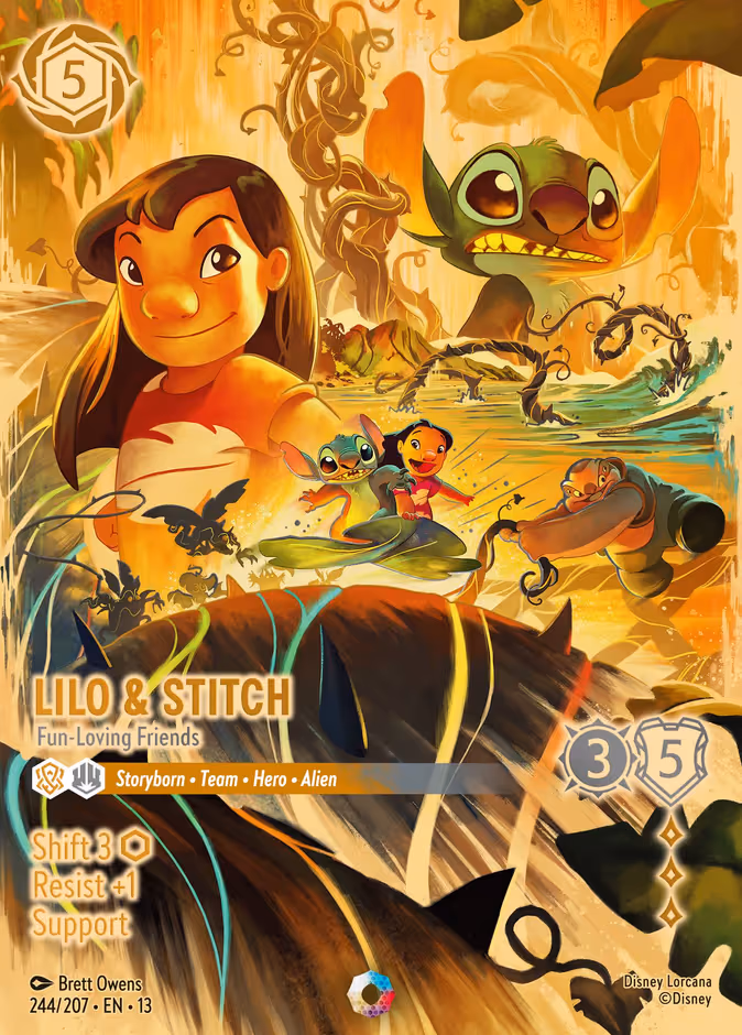 Lilo & Stitch - Fun-Loving Friends Lorcana card (244/207)