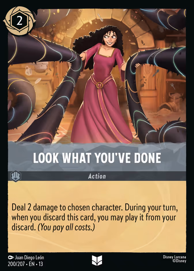 Look What You've Done Lorcana card (200/207, Attack of the Vine!)