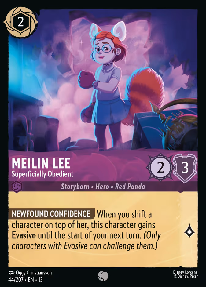 Meilin Lee - Superficially Obedient Lorcana card (44/207, Attack of the Vine!)
