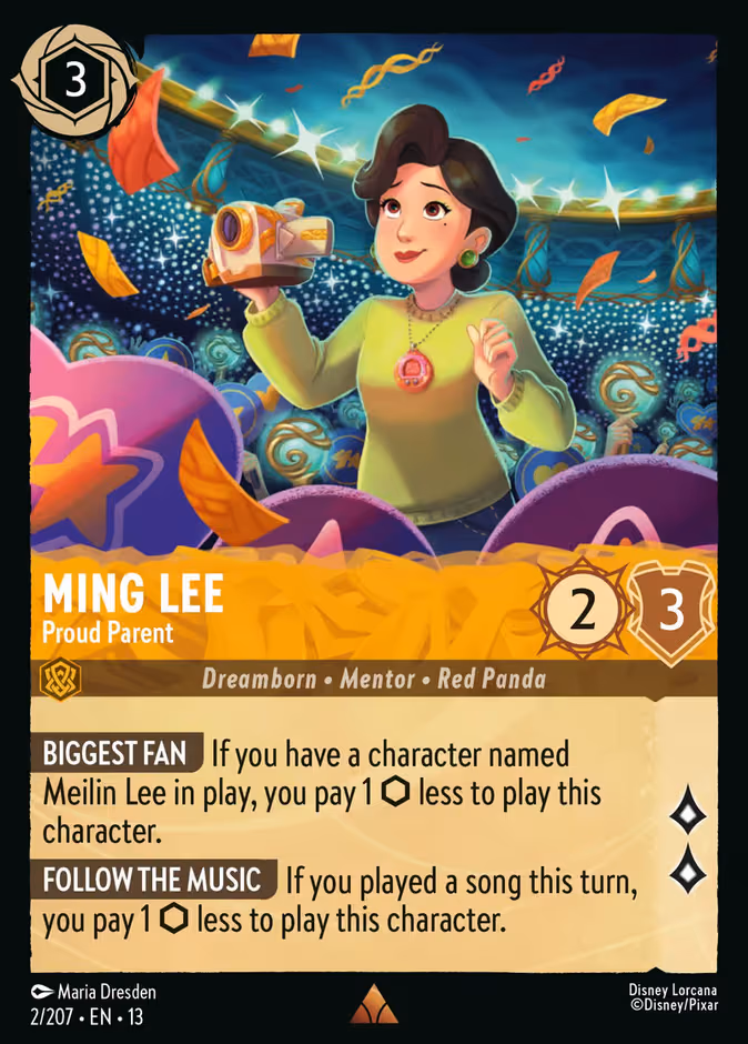 Ming Lee - Proud Parent Lorcana card (2/207, Attack of the Vine!)