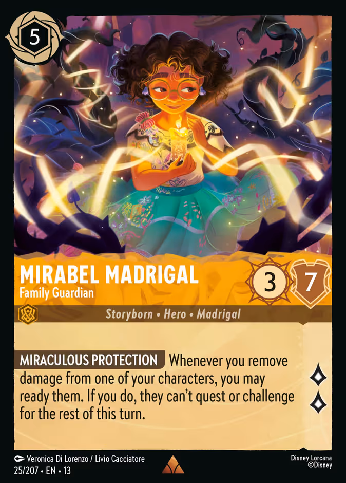 Mirabel Madrigal - Family Guardian Lorcana card (25/207, Attack of the Vine!)