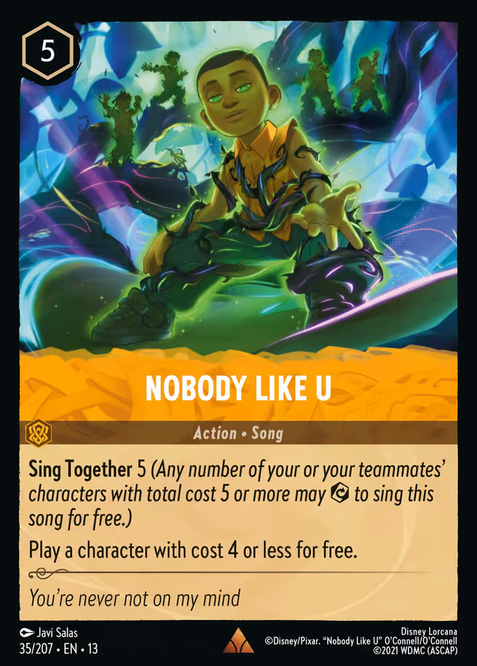 Nobody Like U Lorcana card (35/207, Attack of the Vine!)