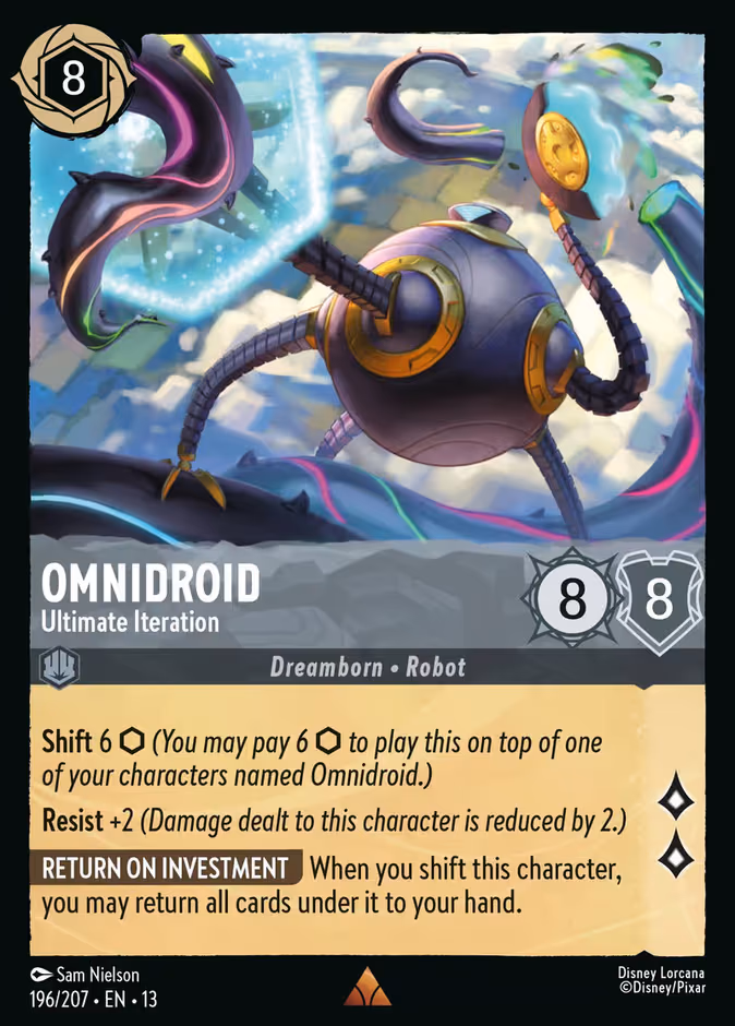 Omnidroid - Ultimate Iteration Lorcana card (196/207, Attack of the Vine!)