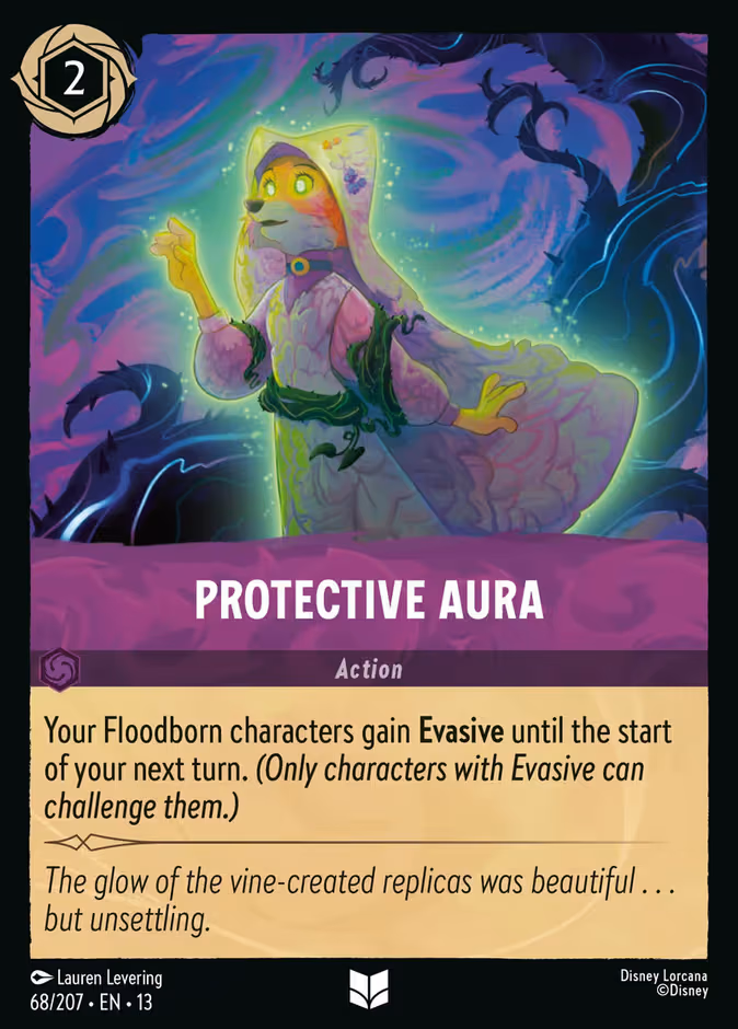 Protective Aura Lorcana card (68/207, Attack of the Vine!)