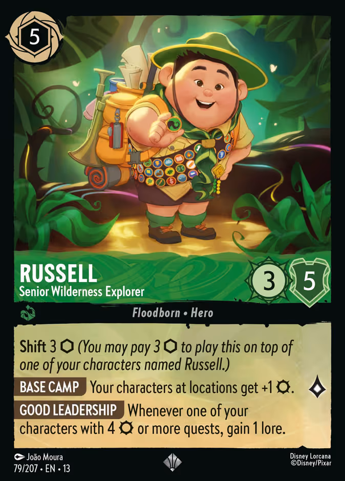 Russell - Senior Wilderness Explorer Lorcana card (79/207, Attack of the Vine!)