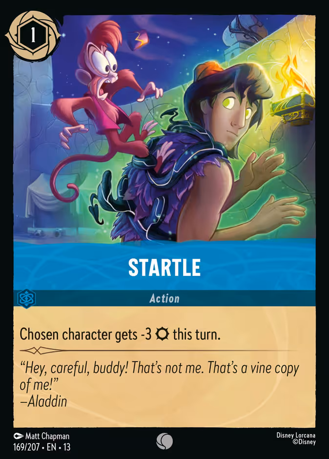 Startle Lorcana card (169/207, Attack of the Vine!)