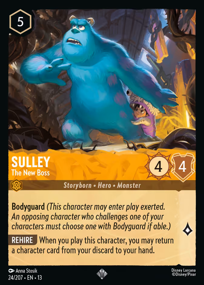 Sulley - The New Boss Lorcana card (24/207, Attack of the Vine!)