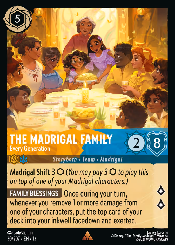 The Madrigal Family - Every Generation Lorcana card (30/207, Attack of the Vine!)
