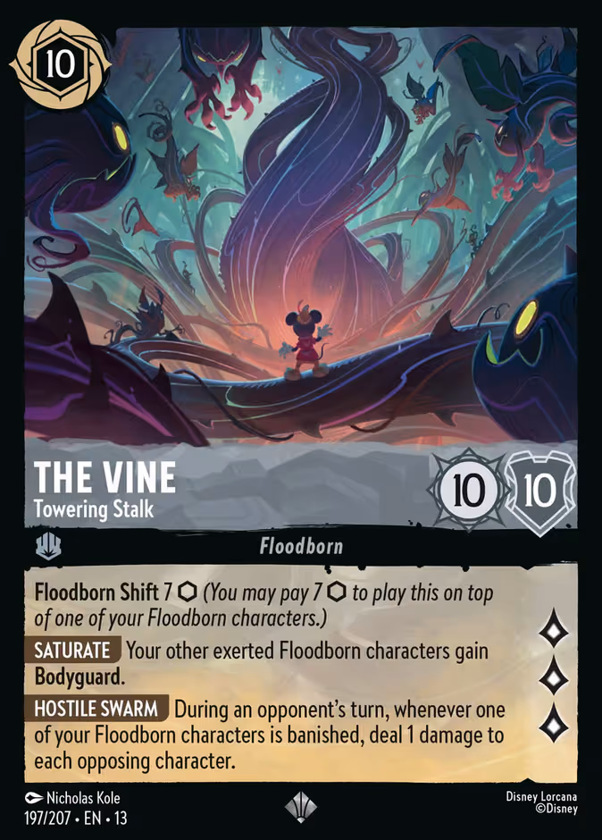 The Vine - Towering Stalk Lorcana card (197/207, Attack of the Vine!)
