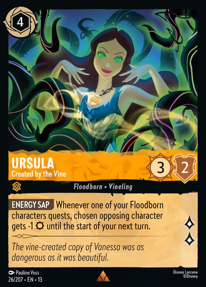 Ursula - Created by the Vine Lorcana card (26/207, Attack of the Vine!)