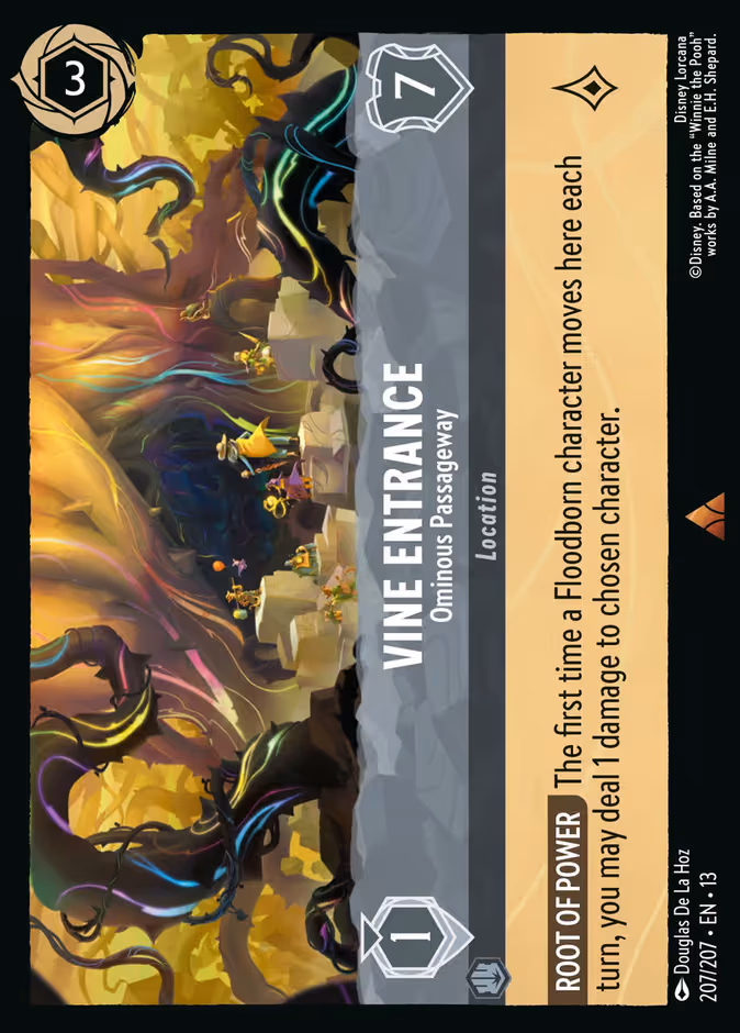 Vine Entrance - Ominous Passageway Lorcana card (207/207, Attack of the Vine!)