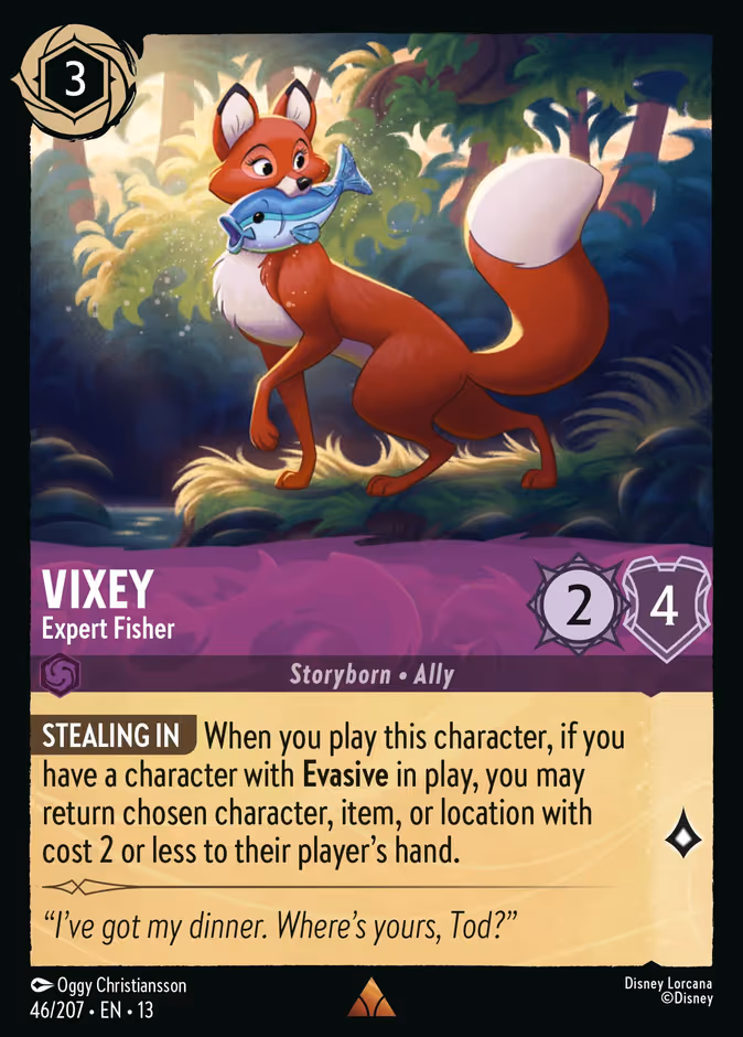 Vixey - Expert Fisher Lorcana card (46/207, Attack of the Vine!)