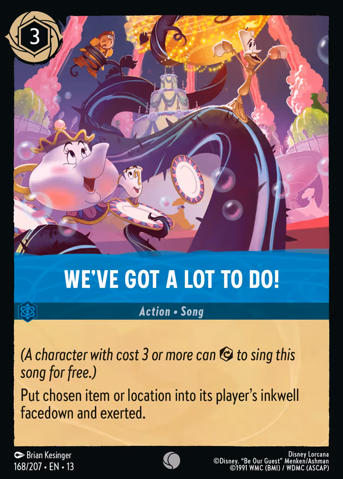 We've Got a Lot to Do! Lorcana card (168/207, Attack of the Vine!)