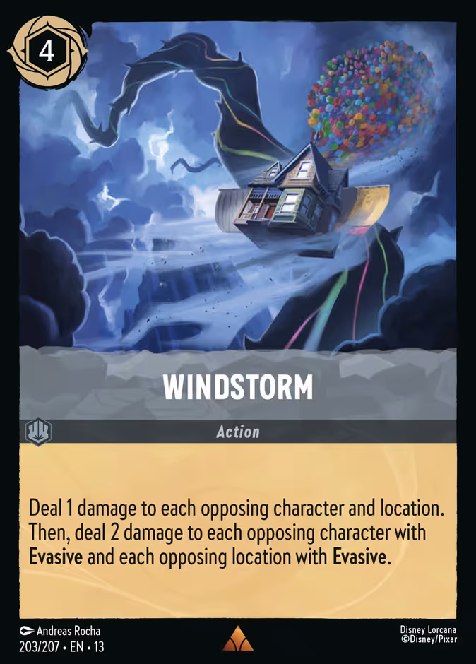 Windstorm Lorcana card (203/207, Attack of the Vine!)