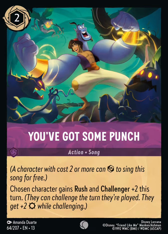 You've Got Some Punch Lorcana card (64/207, Attack of the Vine!)