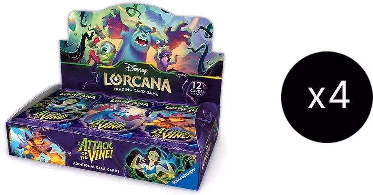 Disney Lorcana Attack of the Vine! Booster Box Case