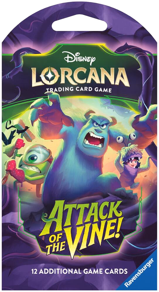 Disney Lorcana Attack of the Vine! Sleeved Booster Pack