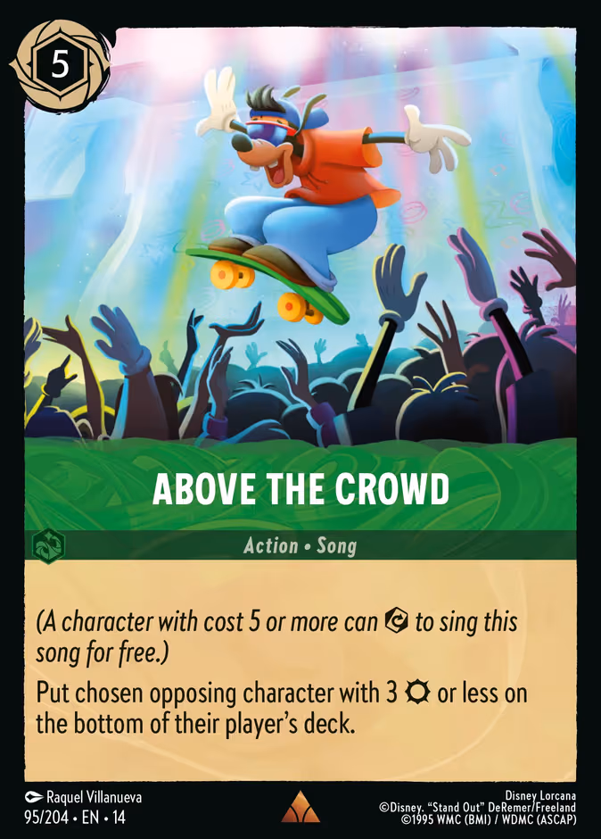 Above the Crowd Lorcana card (95/197, Hyperia City)