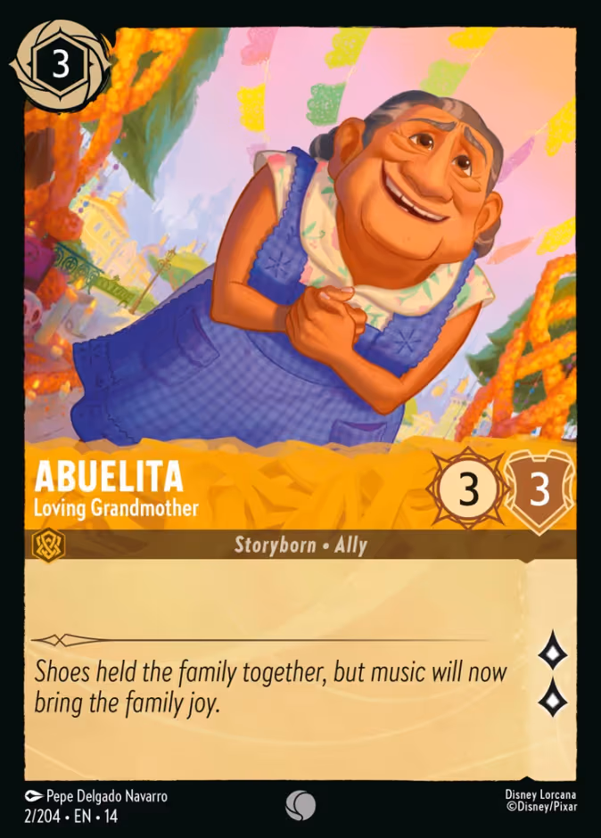 Abuelita - Loving Grandmother Lorcana card (2/204, Hyperia City)