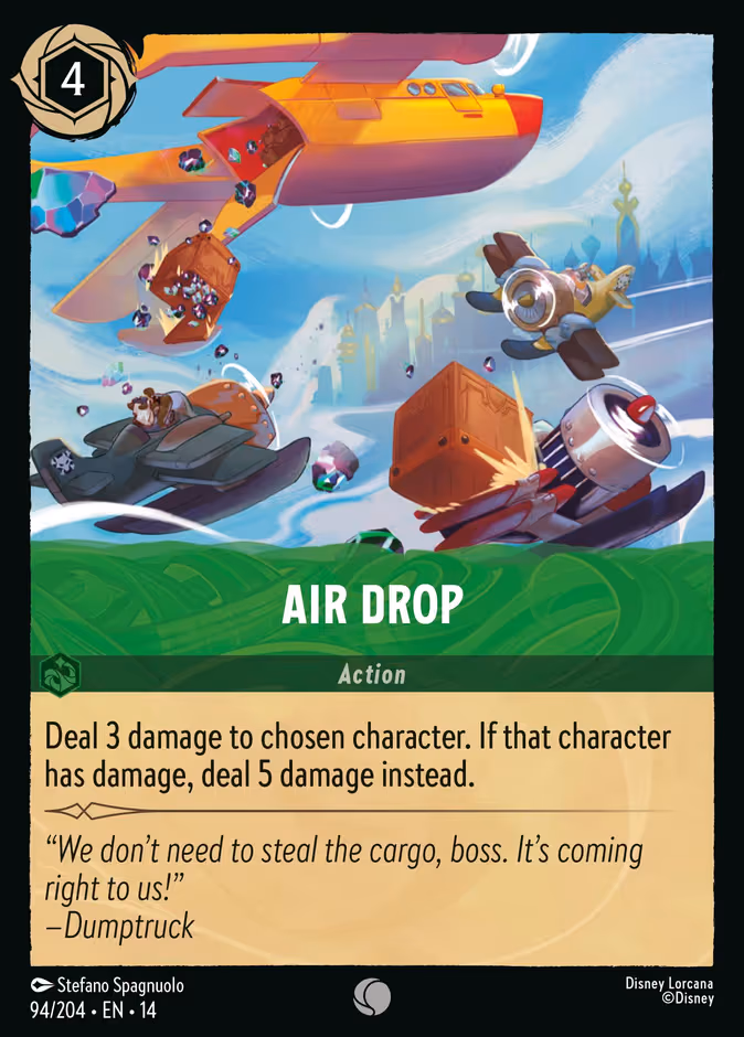 Air Drop Lorcana card (94/201, Hyperia City)