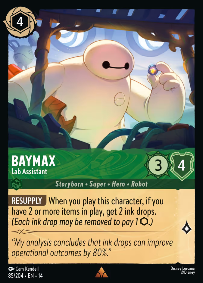 Baymax - Lab Assistant Lorcana card (85/197)
