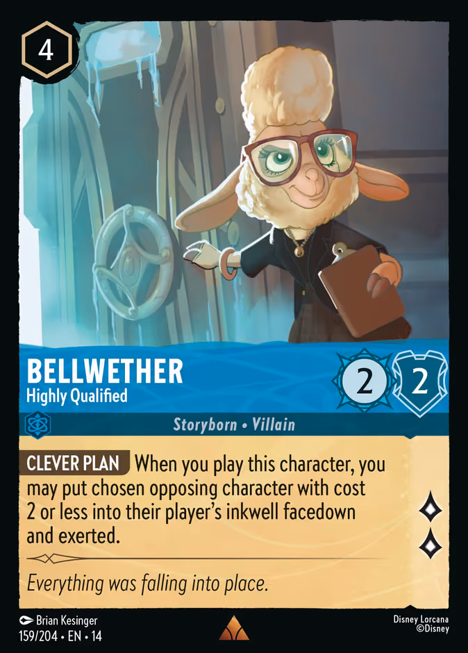 Bellwether - Highly Qualified Lorcana card (159/204, Hyperia City)