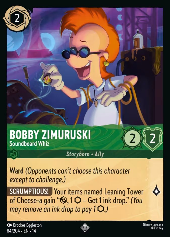 Bobby Zimuruski - Soundboard Whiz Lorcana card (84/204, Hyperia City)