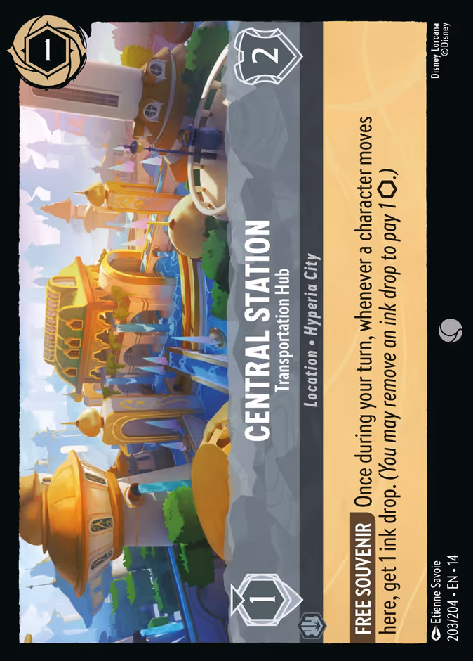 Central Station - Transportation Hub Lorcana card (203/204)