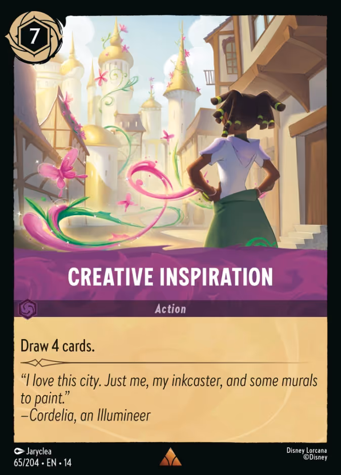 Creative Inspiration Lorcana card (65/204, Hyperia City)