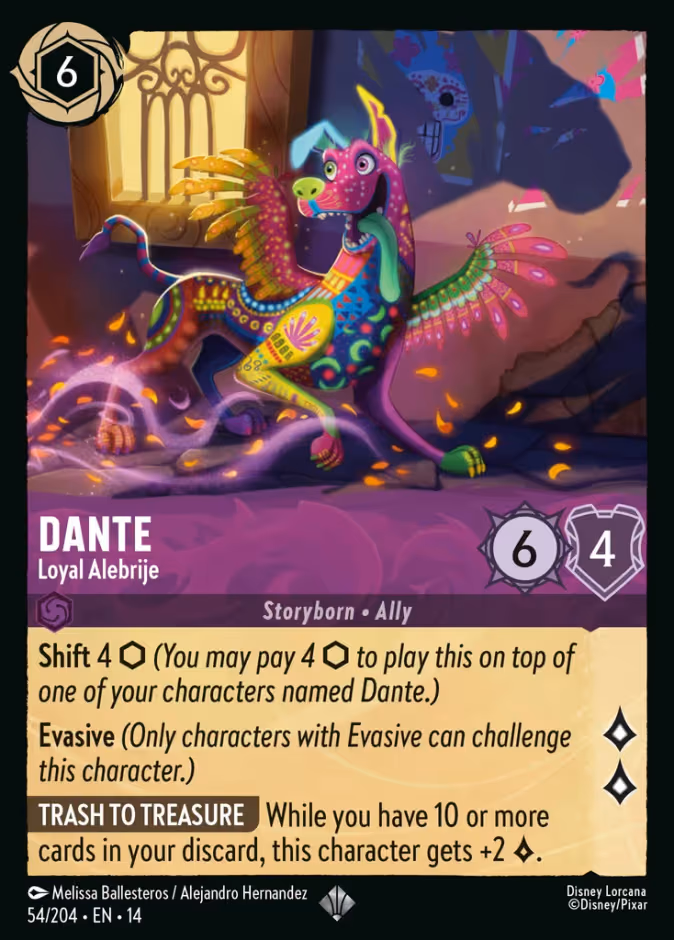 Dante - Loyal Alebrije Lorcana card (54/204)