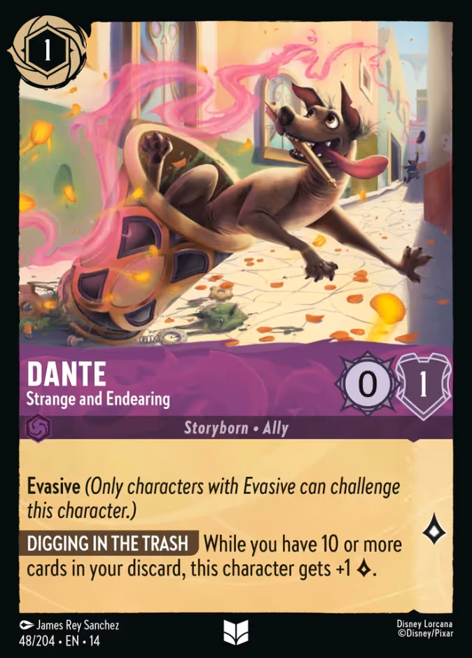 Dante - Strange and Endearing Lorcana card (48/204)