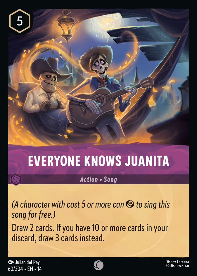 Everyone Knows Juanita Lorcana card (60/197, Hyperia City)