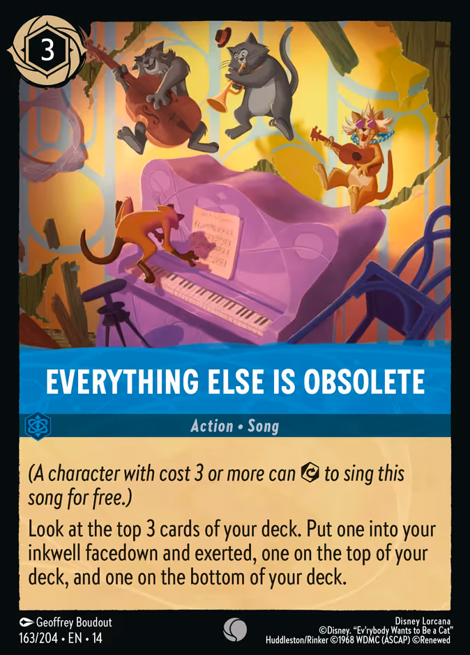 Everything Else Is Obsolete Lorcana card (163/204, Hyperia City)