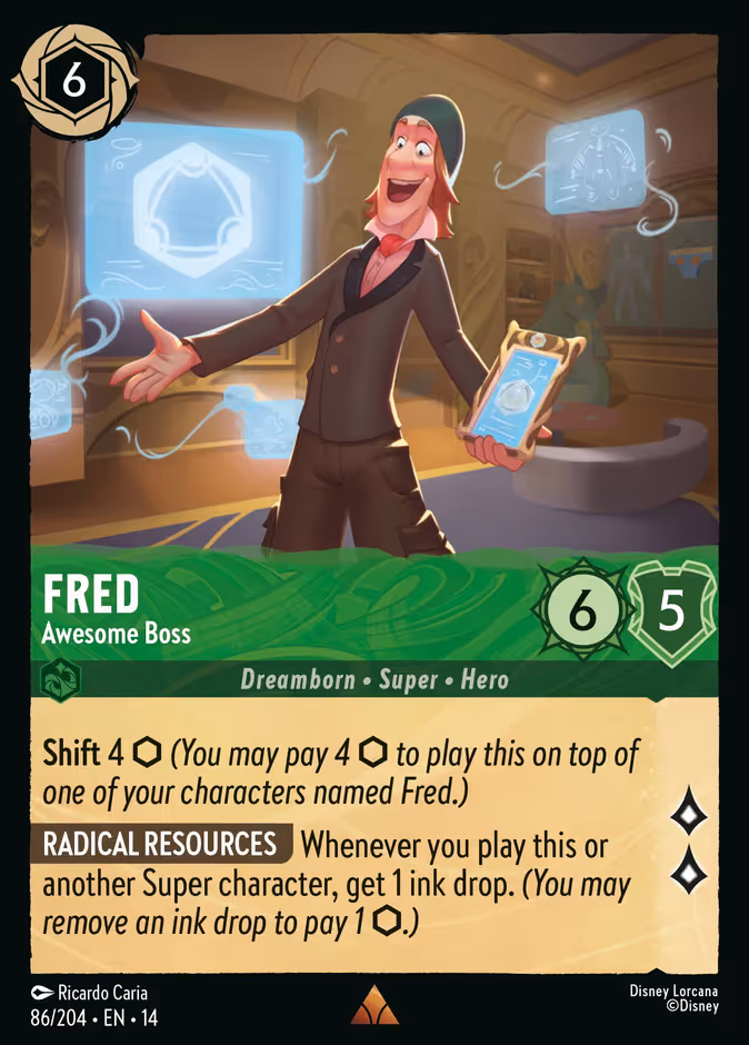 Fred - Awesome Boss Lorcana card (86/201, Hyperia City)