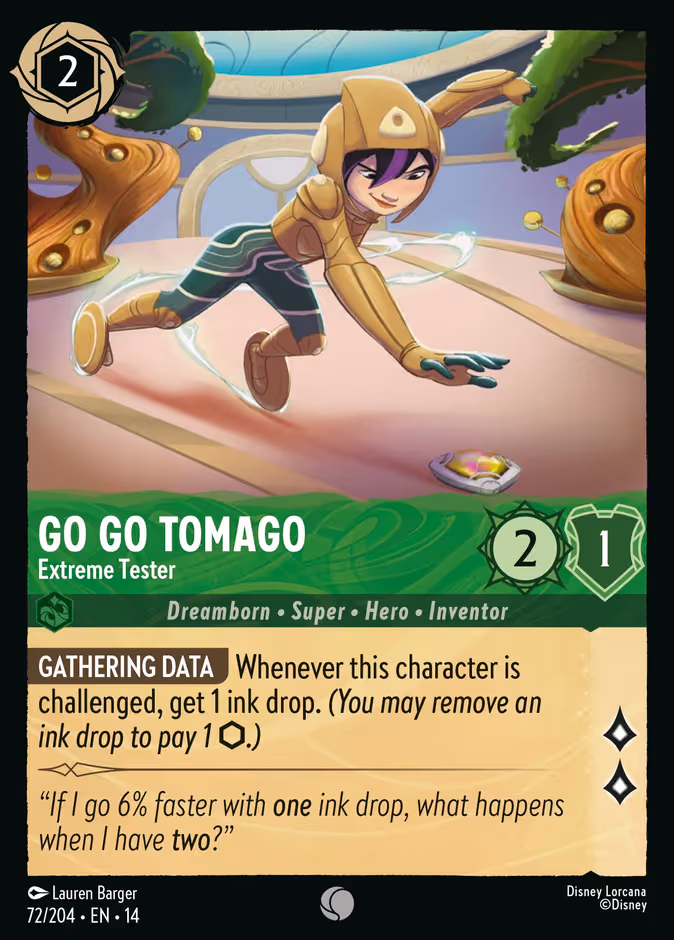 Go Go Tomago - Extreme Tester Lorcana card (72/201)
