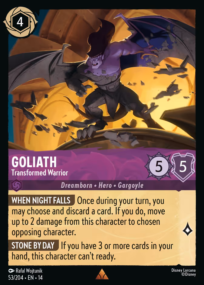 Goliath - Transformed Warrior Lorcana card (53/201, Hyperia City)