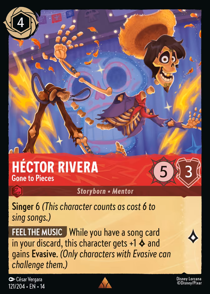 Héctor Rivera - Gone to Pieces Lorcana card (121/204, Hyperia City)
