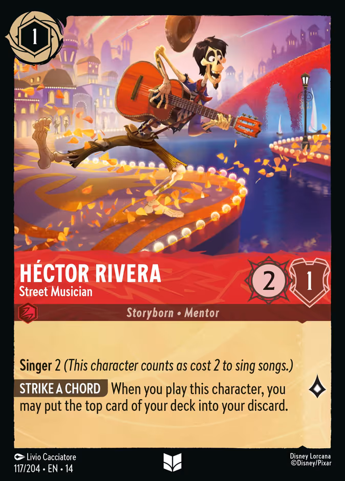 Héctor Rivera - Street Musician Lorcana card (117/204)