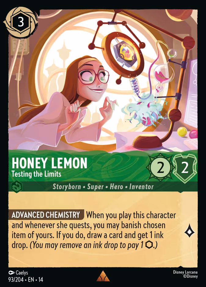 Honey Lemon - Testing the Limits Lorcana card (93/195)