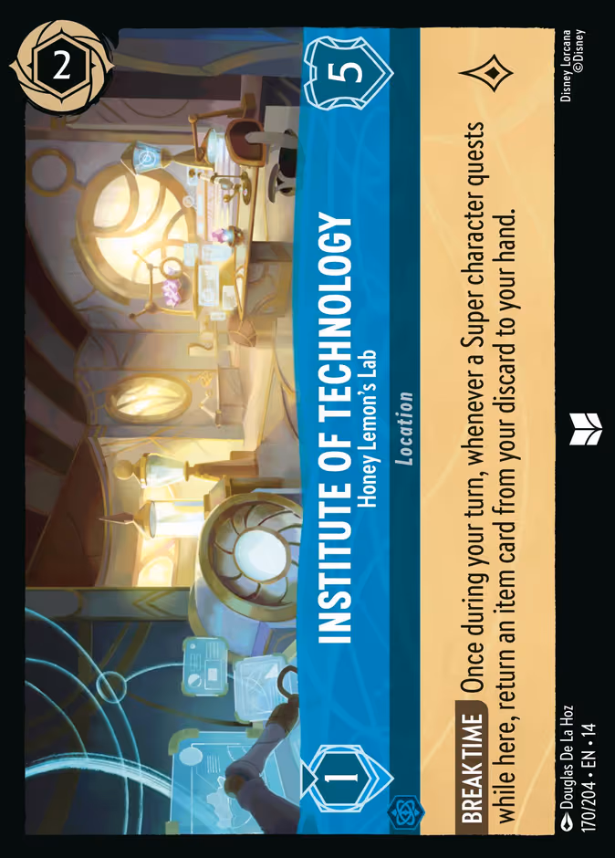 Institute of Technology - Honey Lemon's Lab Lorcana card (170/204, Hyperia City)