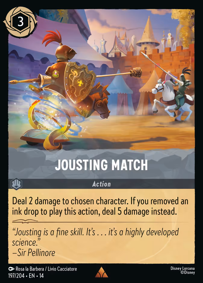 Jousting Match Lorcana card (197/197, Hyperia City)
